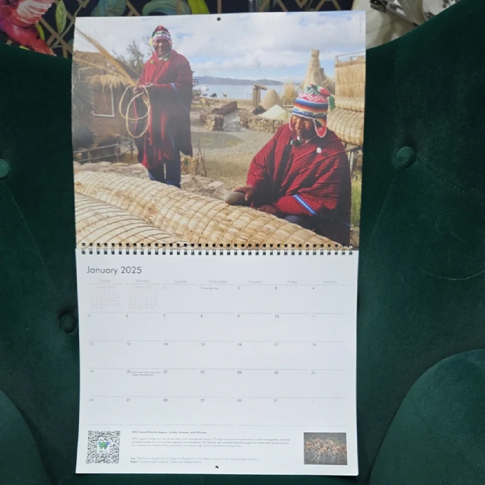 Wildlife Conservation Society 2025 Wall Calendar